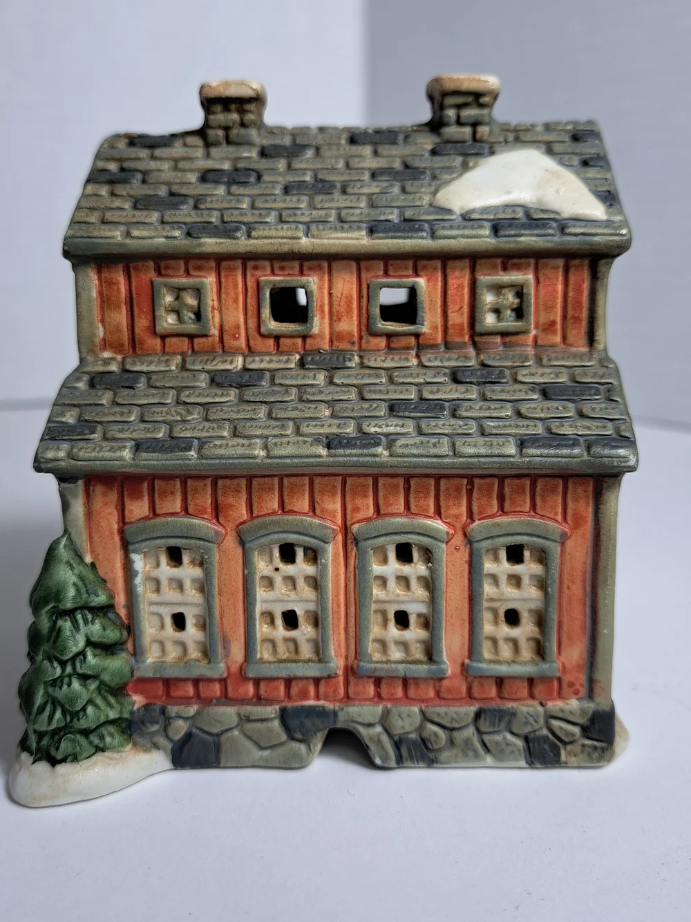 Lot of 2 Dickens Christmas Buildings, 1995 School House & 1990's Village House